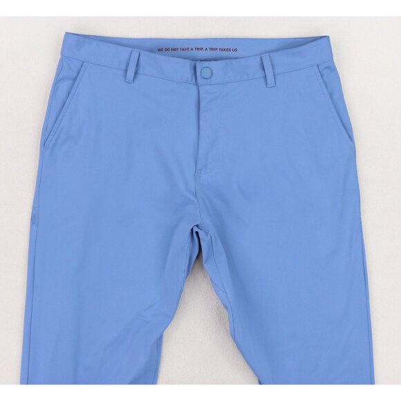 Rhone Commuter Pants Mens 35 X 33 Blue Stretch Performance Polyester 100161 - Picture 4 of 10